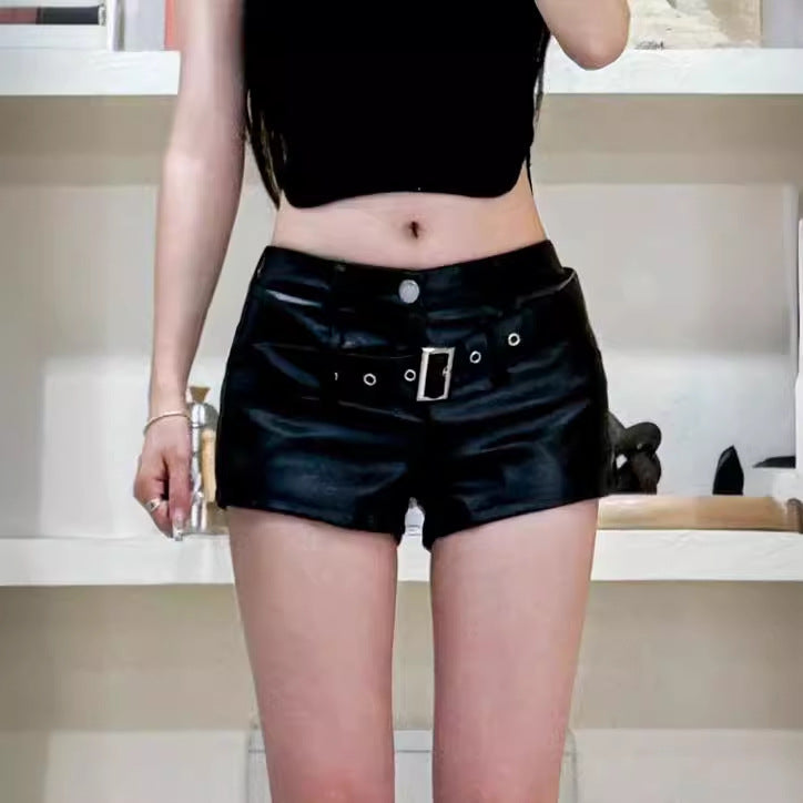 Fashion Women's Black Super Short Shorts