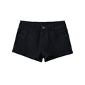 Low Waist Denim Shorts Skinny Stretchy Slimming