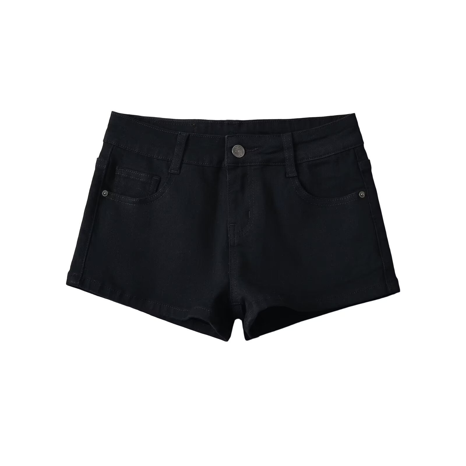 Low Waist Denim Shorts Skinny Stretchy Slimming