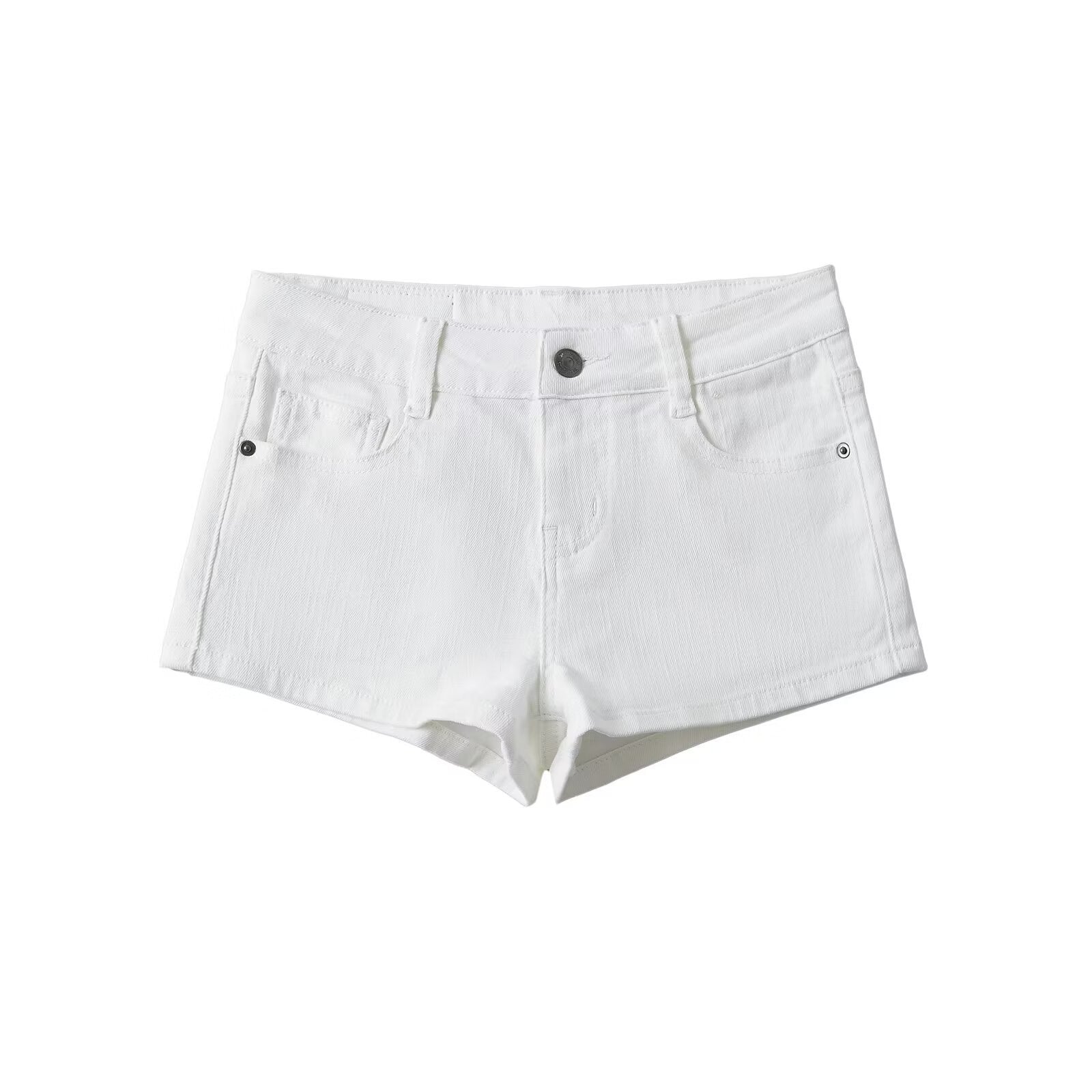 Low Waist Denim Shorts Skinny Stretchy Slimming